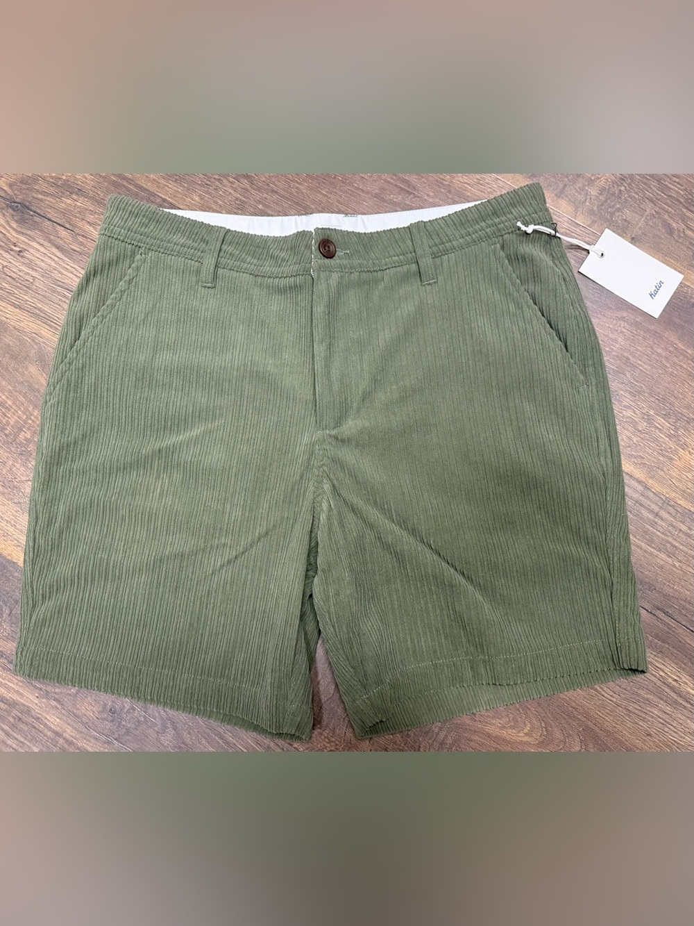 Katin Olive Corduroy Men's Shorts - Size 33 NWT